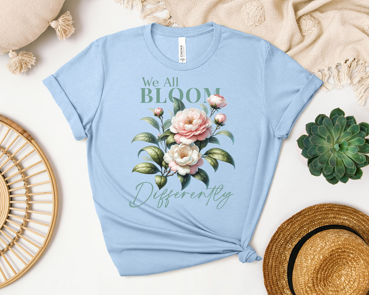 We All Bloom Differently Graphic Tee product image 1