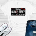 Urban Cowboy: Gilly's Bud and Sissy License Plate Graphic product image 1