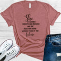 She is Clothed in Boots & Bravery and Rides Her Horse product image 1