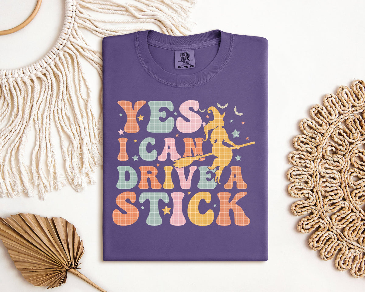 Yes I Can Drive a Stick Graphic Tee product image 2