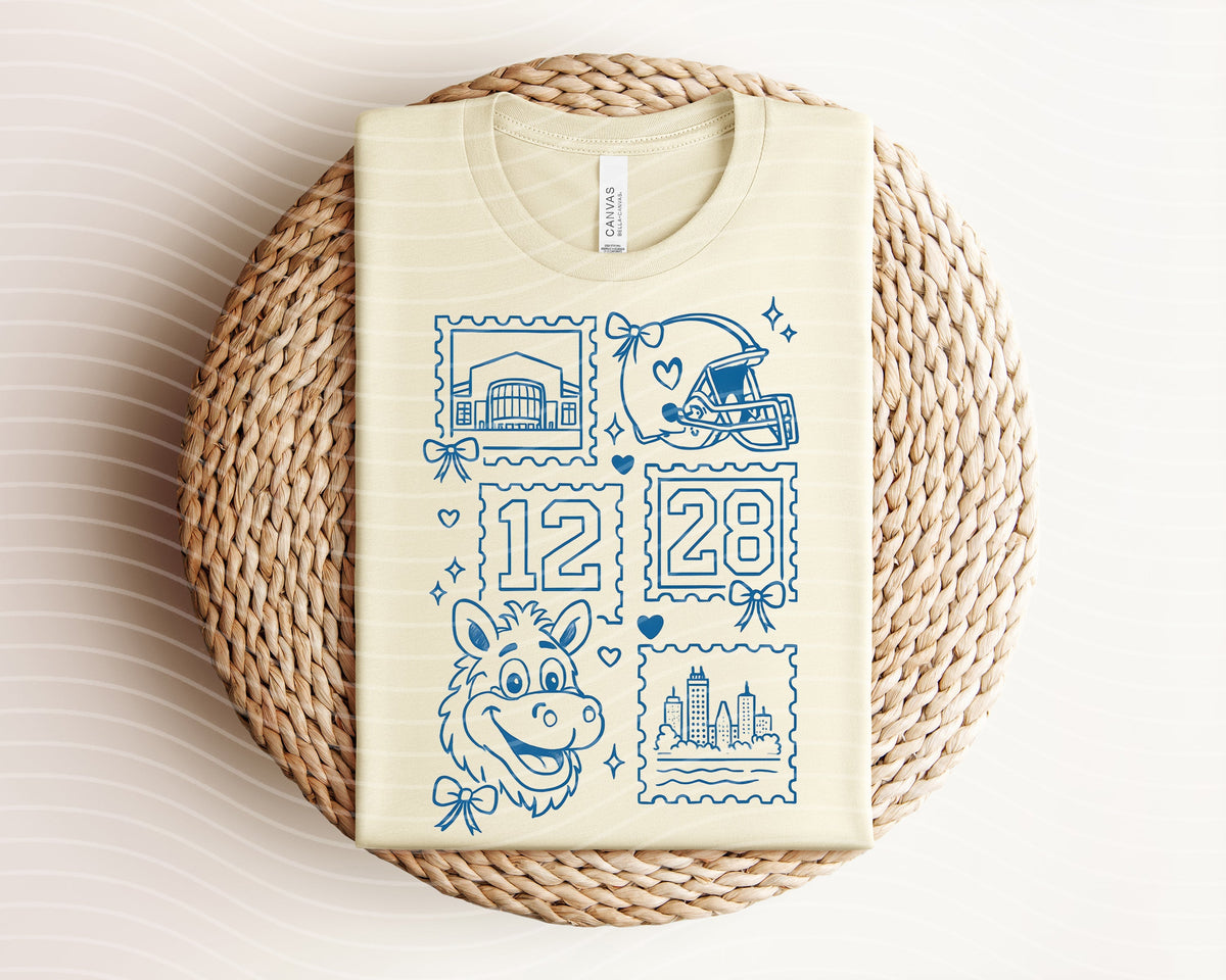 Colts Coquette Stamps Graphic Tee product image 1