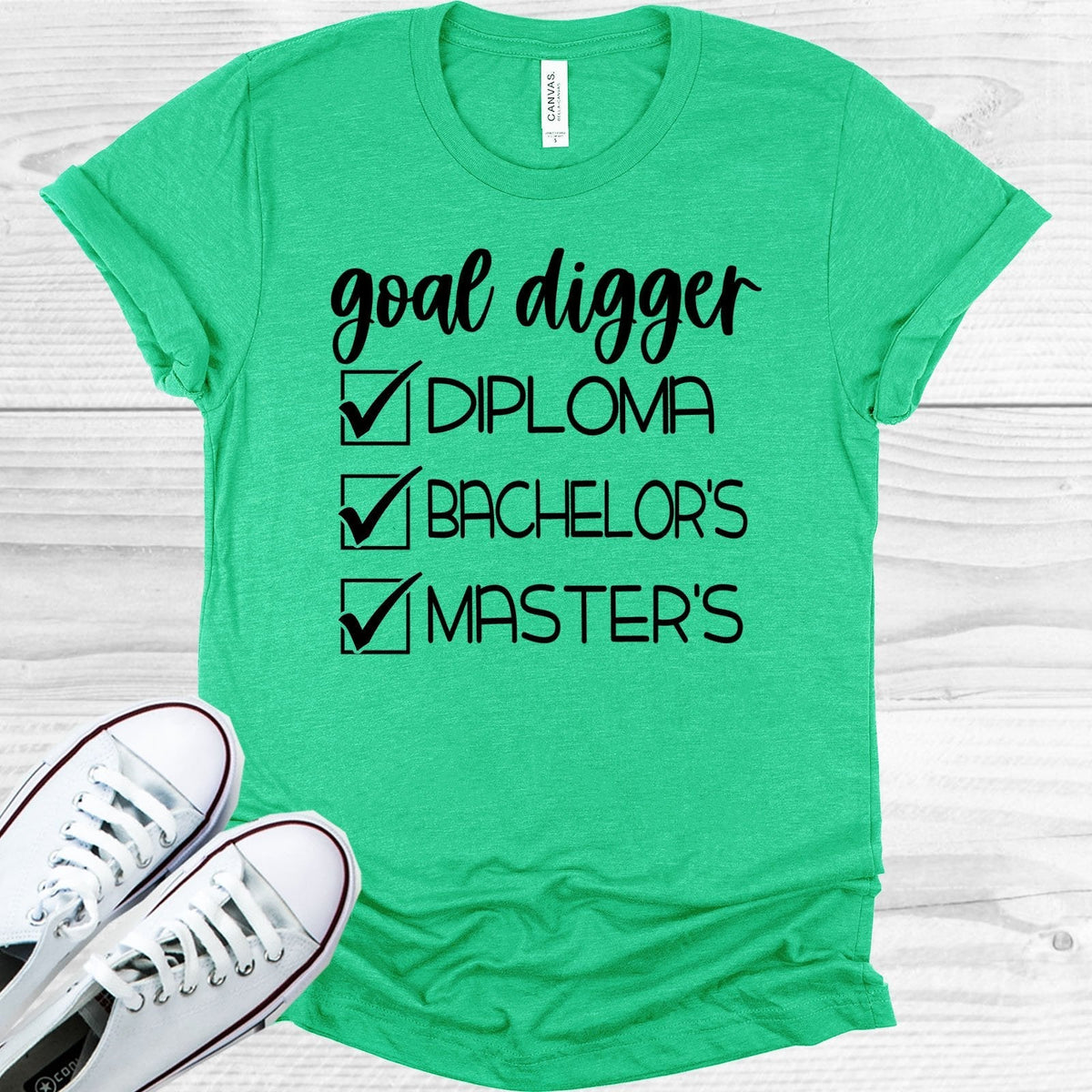 Goal Digger Diploma Bachelor's Master's Graphic Tee product image 1