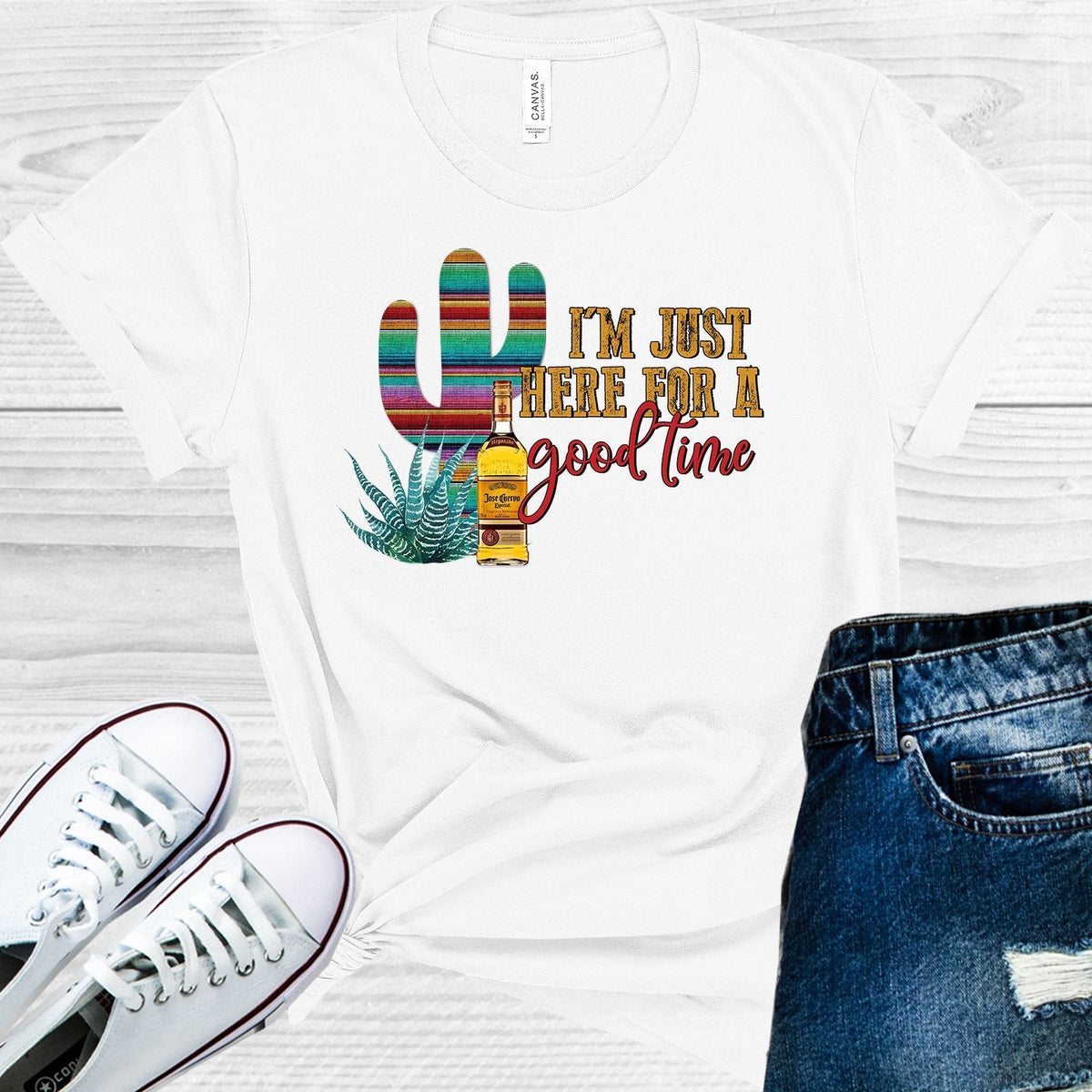 I'm Just Here for a Good Time Graphic Tee product image 1
