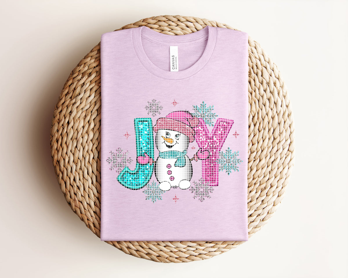 Joy Snowman Graphic Tee product image 1