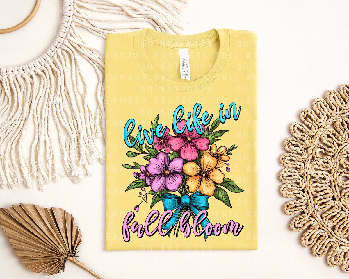 Live Life in Full Bloom Graphic Tee product image 1