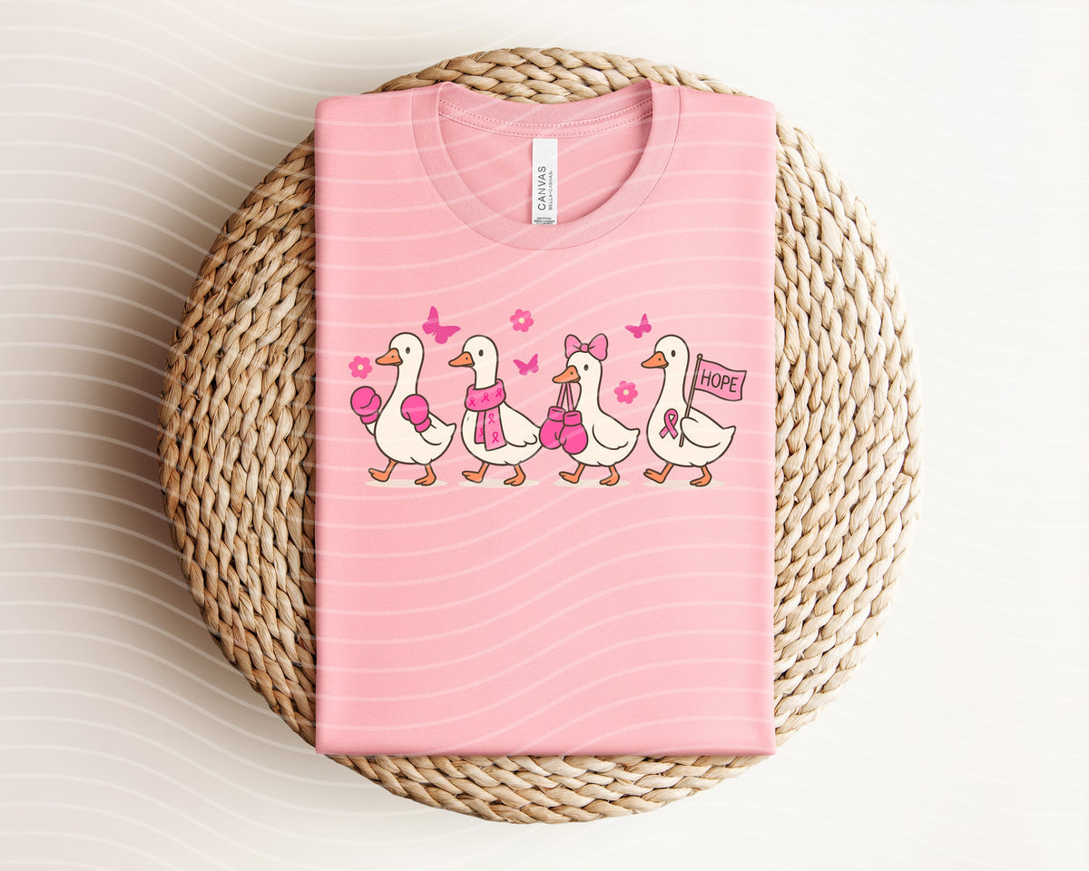 Breast Cancer Awareness Geese Graphic Tee product image 1