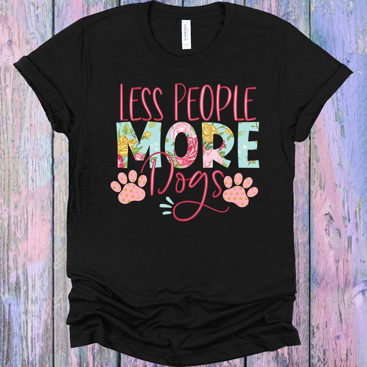 Less People More Dogs Graphic Tee product image 1