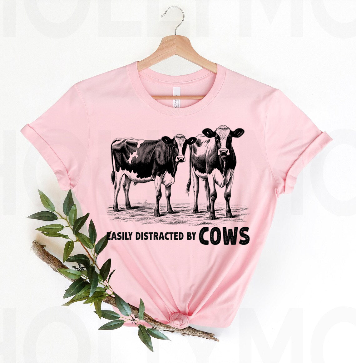 Easily Distracted by Cows Graphic Tee product image 1