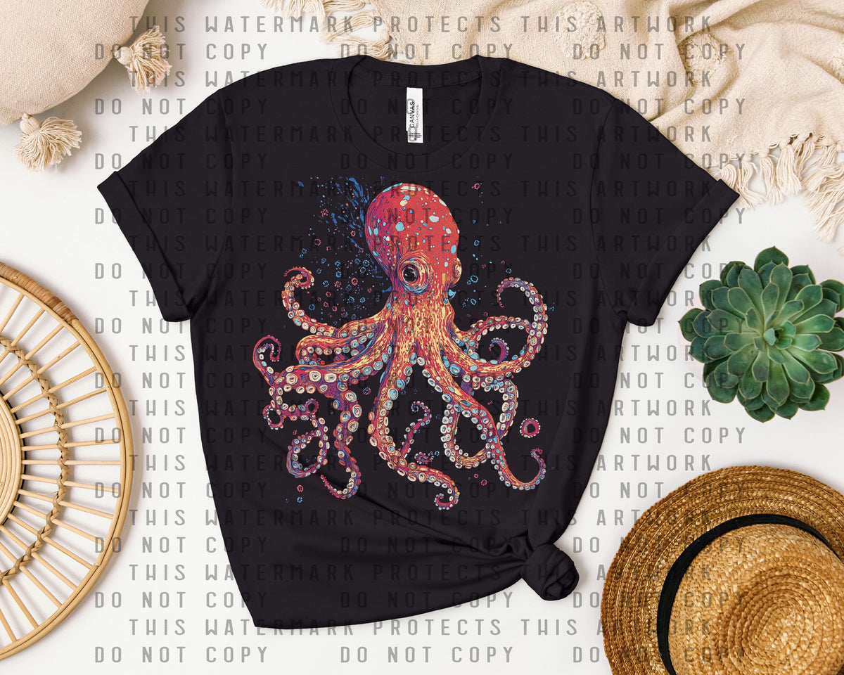Dark World Octopus Graphic Tee product image 1