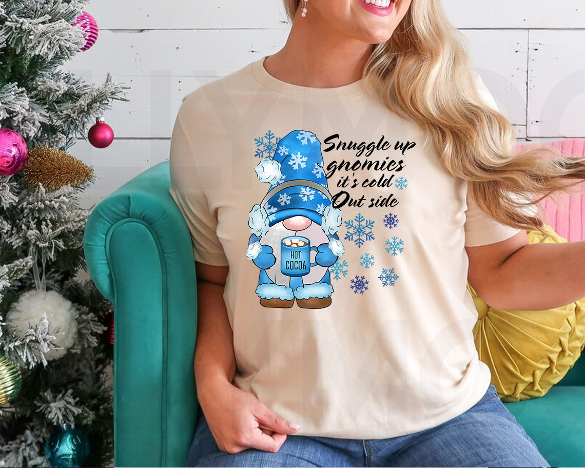 Snuggle Up Gnomies Graphic Tee product image 1