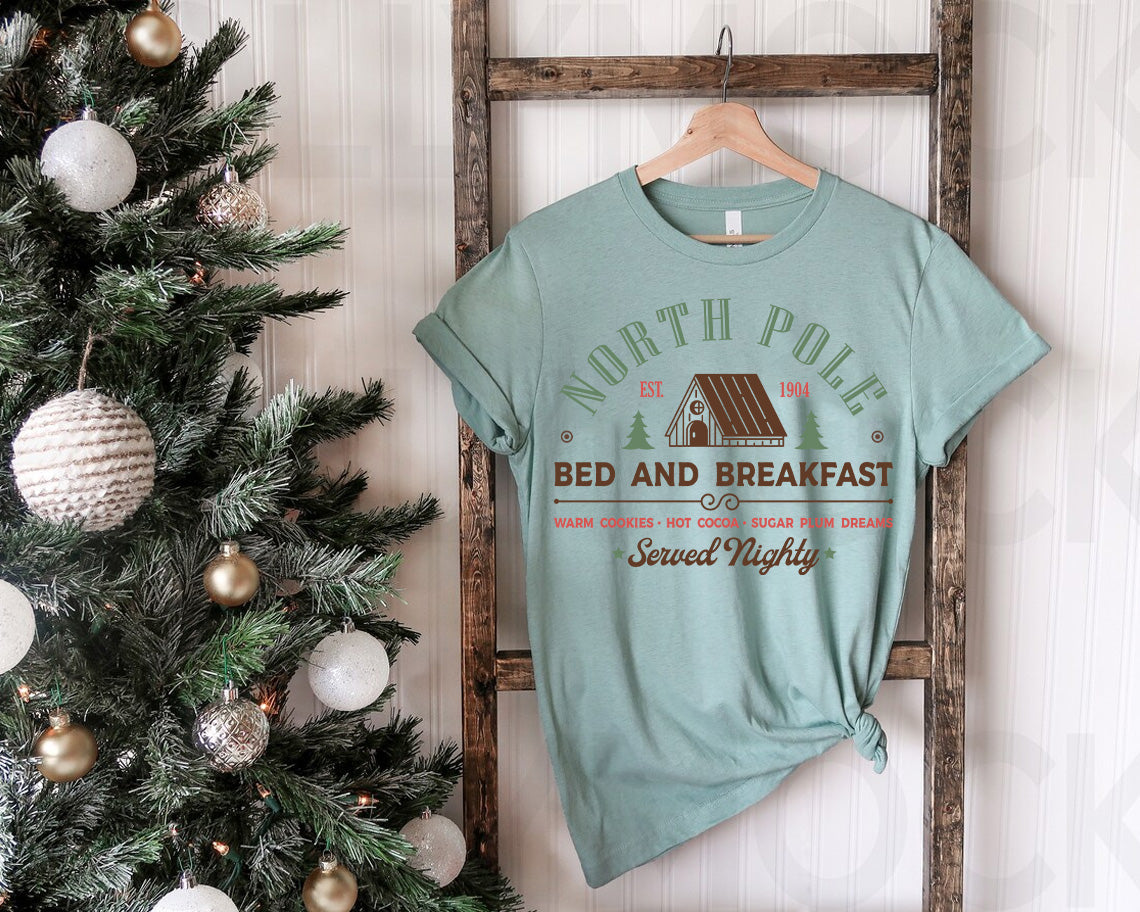 North Pole Bed and Breakfast Graphic Tee product image 1