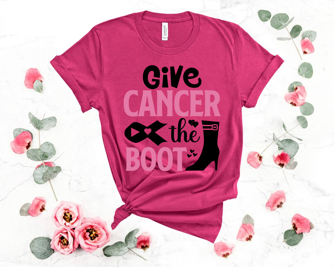 Give Cancer the Boot Graphic Tee product image 1