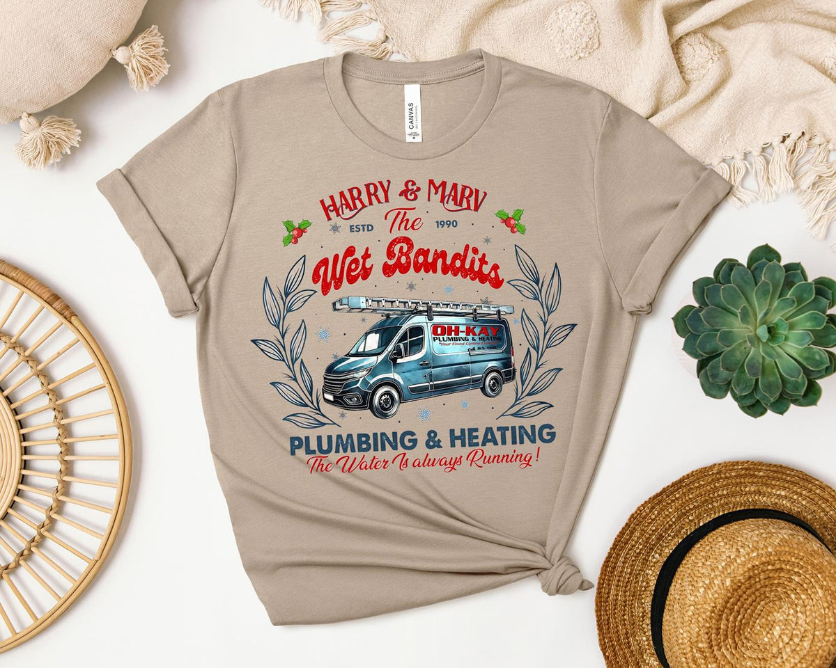 Wet Bandits Plumbing and Heating Graphic Tee product image 1