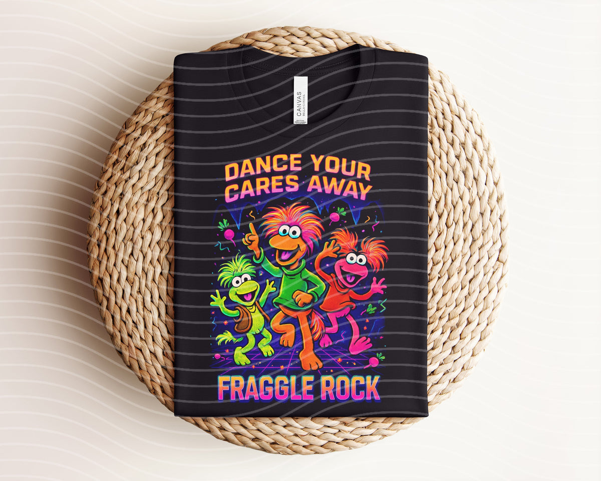 Dance Your Cares Away Neon Graphic Tee product image 1