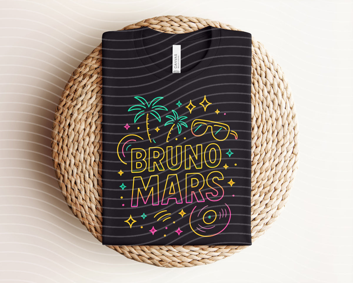 Bruno Mars Neon Graphic Tee product image 1