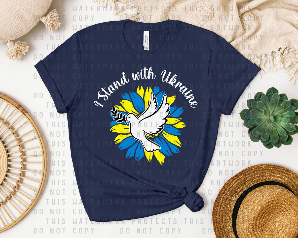 I Stand with Ukraine Graphic Tee product image 1