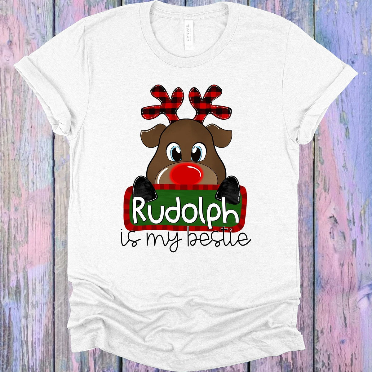 Rudolph is My Bestie Graphic Tee product image 1