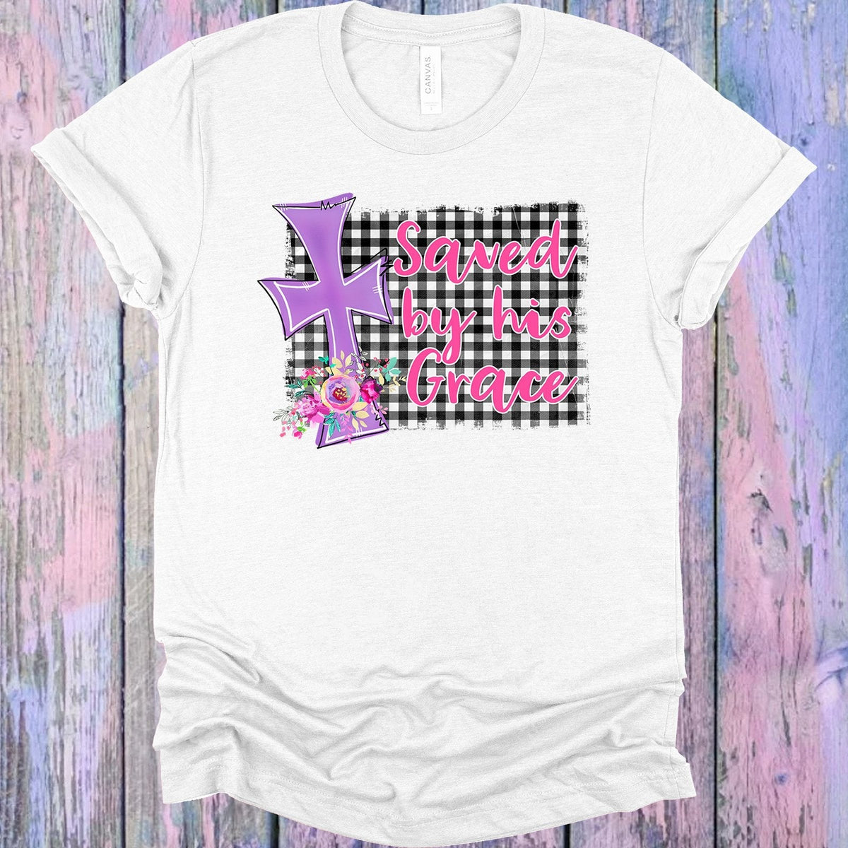 Saved by His Grace Graphic Tee product image 1