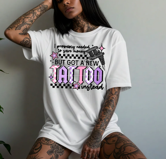But Got a New Tattoo Graphic Tee product image 1