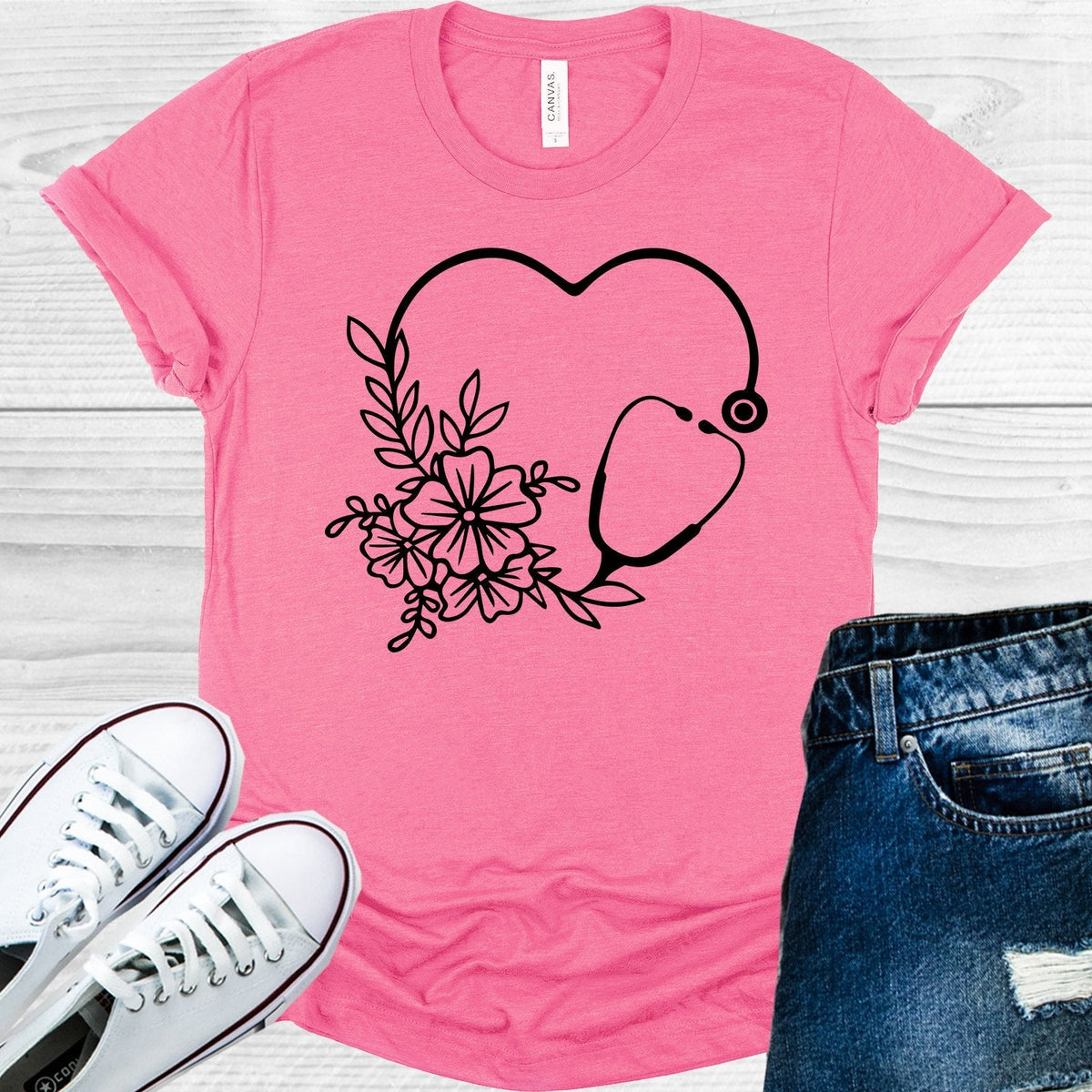 Stethoscope Mandala Graphic Tee product image 1