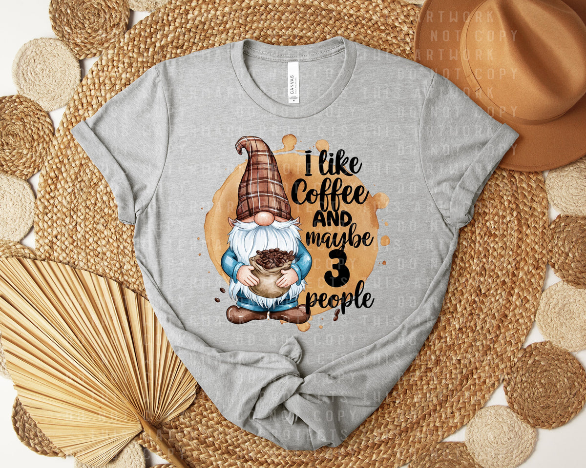 I Like Coffee and Maybe 3 People Graphic Tee product image 1
