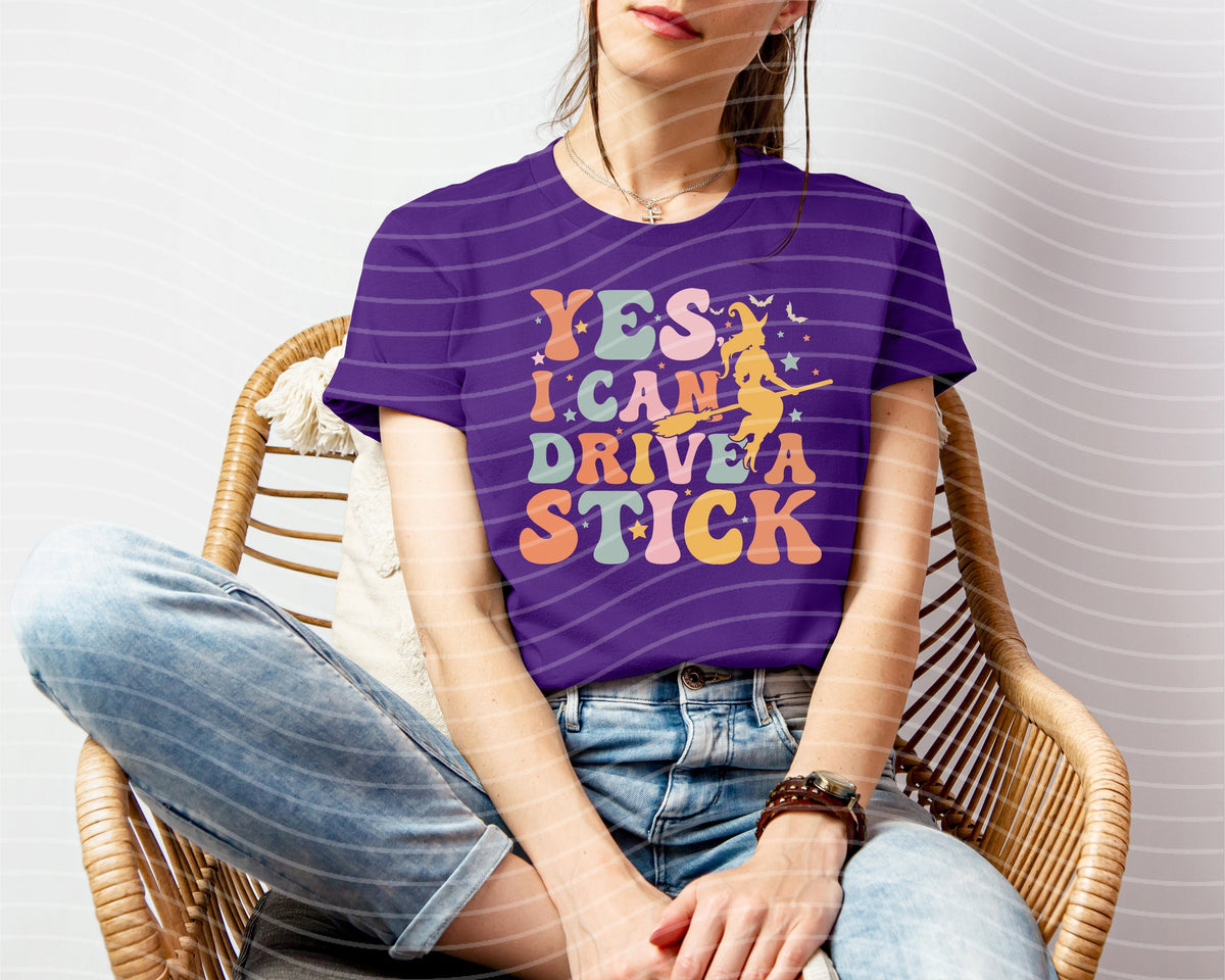 Yes I Can Drive a Stick Graphic Tee product image 1