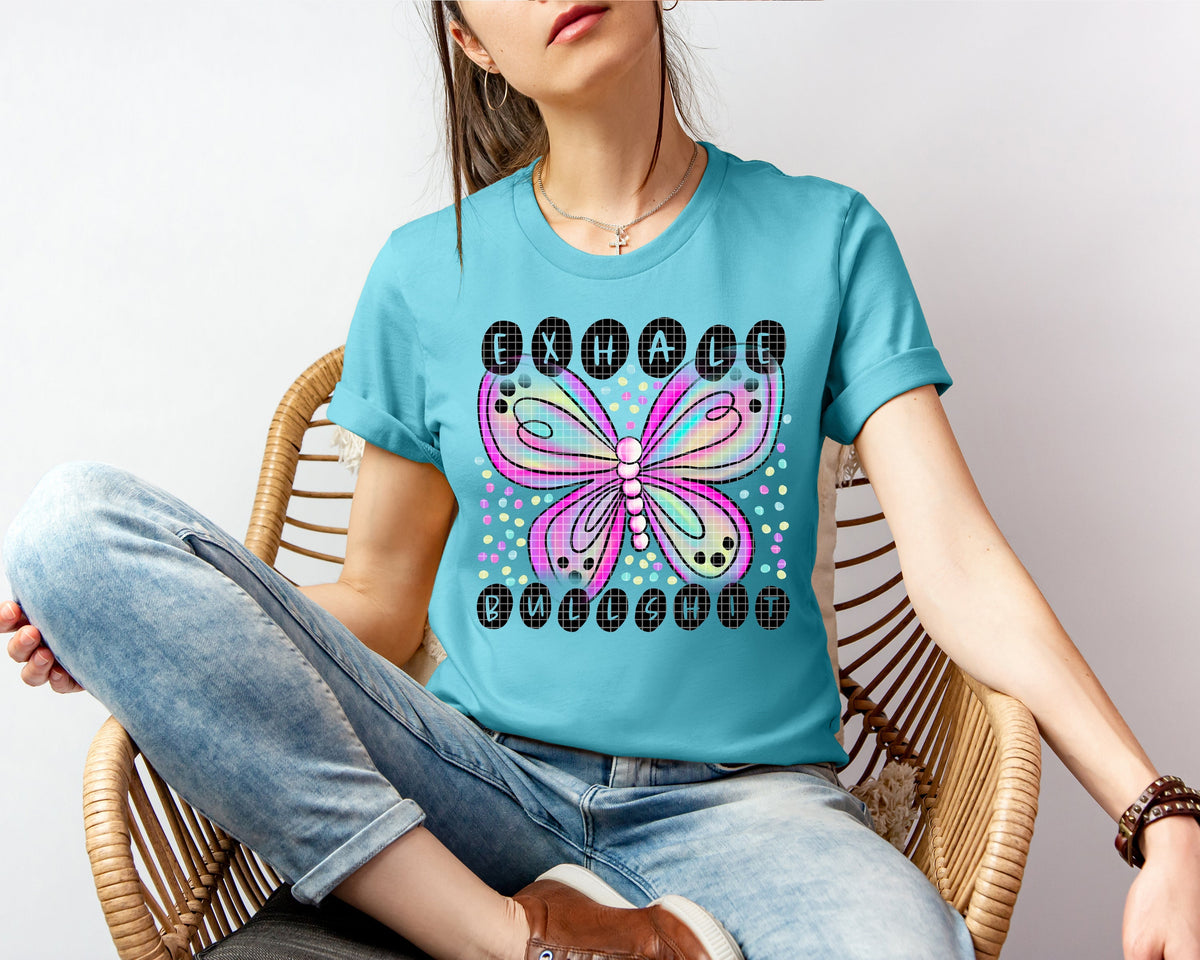 Exhale Bullsh** Graphic Tee product image 2