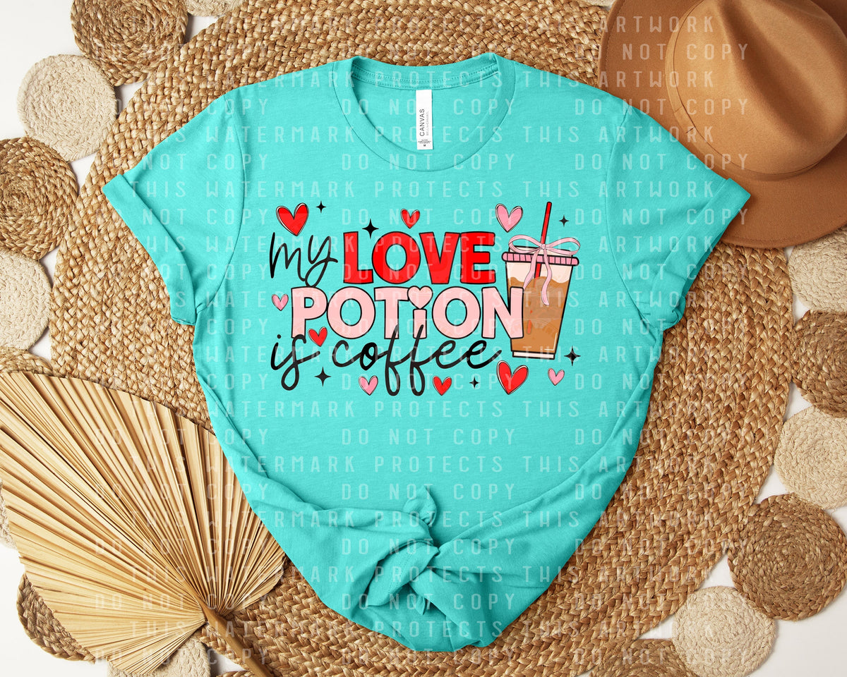My Love Potion is Coffee Graphic Tee product image 1