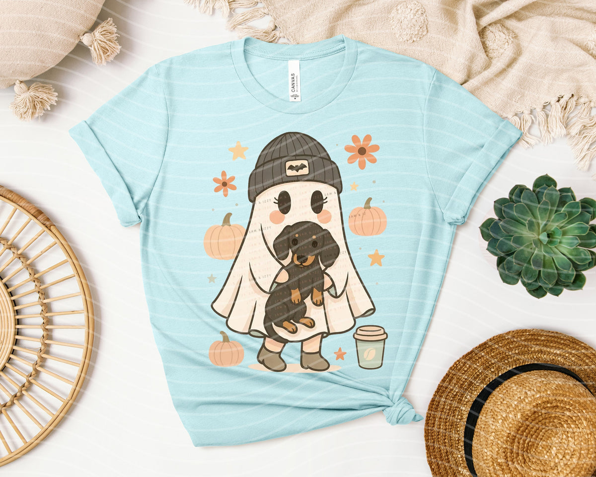 Dacshund Ghost Graphic Tee product image 1