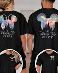 Two-sided Disney Trip 2027 Shirt, Matching Family Vacation Shirts, Disneyland Paris 2027 Tee