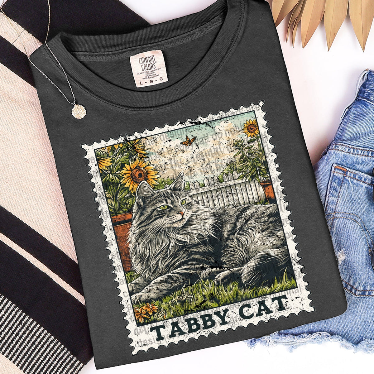 Tabby Cat Graphic Tee product image 1