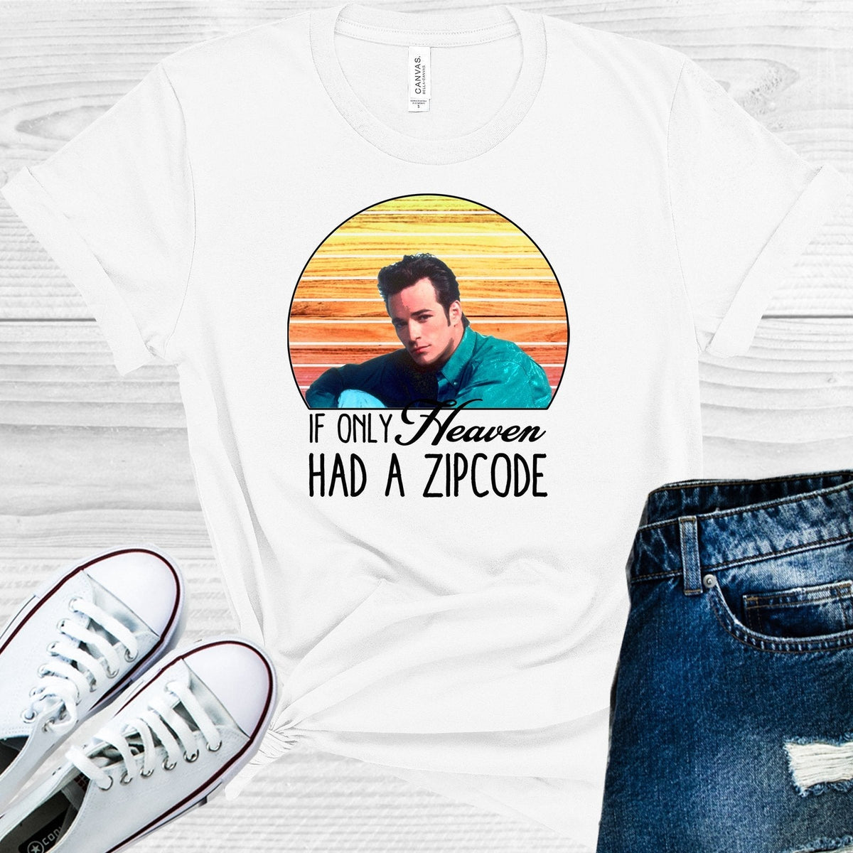 Luke Perry If Only Heaven Had a Zip Code Graphic Tee product image 1