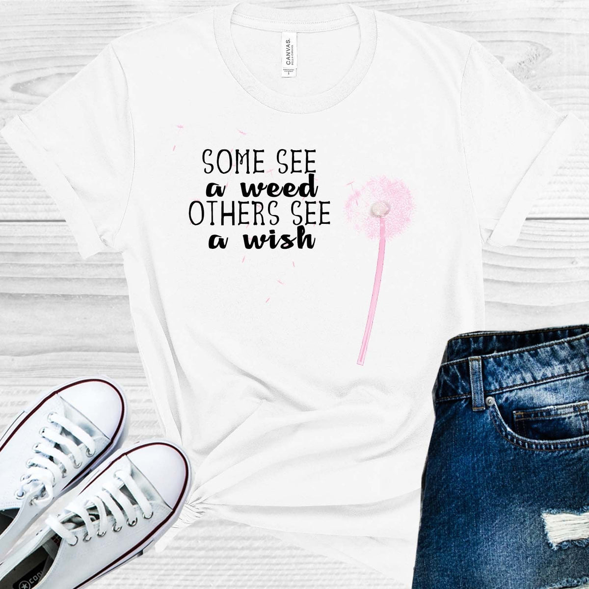 Some See a Weed Others a Wish Graphic Tee product image 1